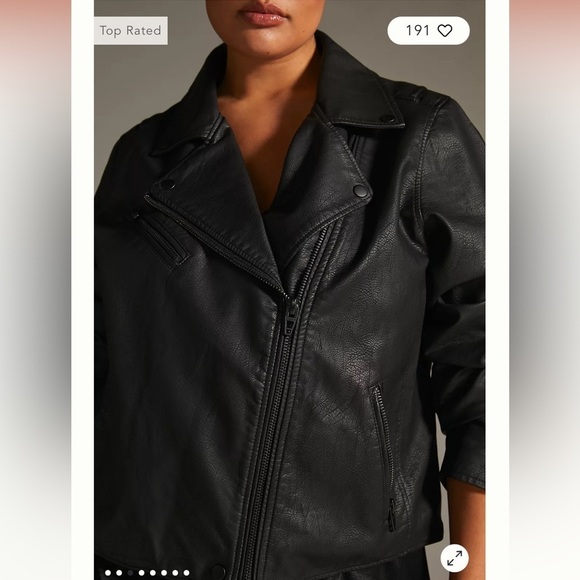 BlankNYC Anthropologie Matte Black Moto Jacket Onyx - Picture 4 of 7
